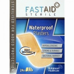 FAST AID WATERPROOF 24 PLASTERS